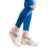 Pantofi Casual Dama din Piele Naturala,Linda,bej